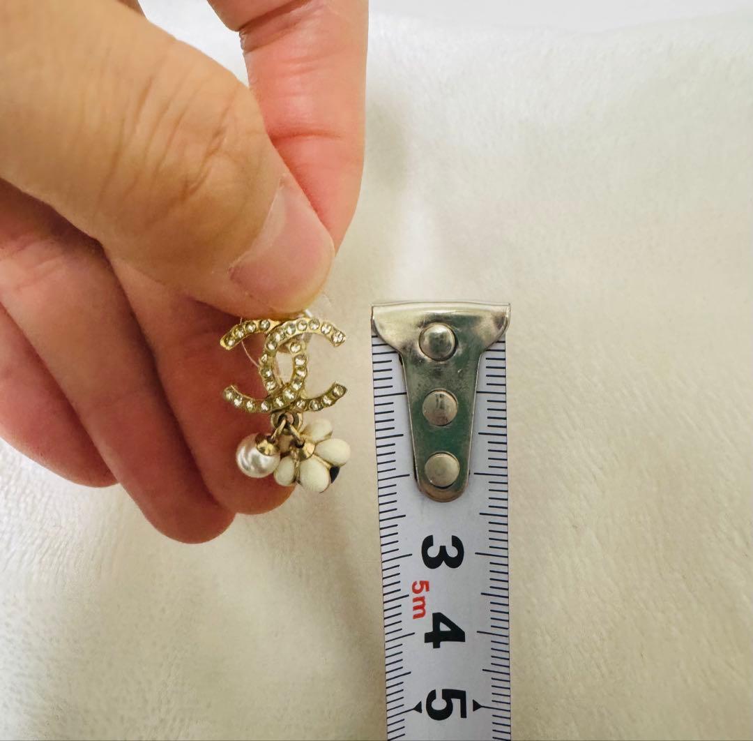 ♦︎美品♦︎CHANEL CCロゴ パール付きピアス(両耳)