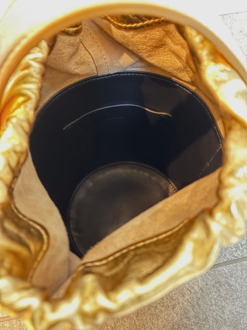 JIL SANDER バケツバッグ ジルサンダー ゴールド2way