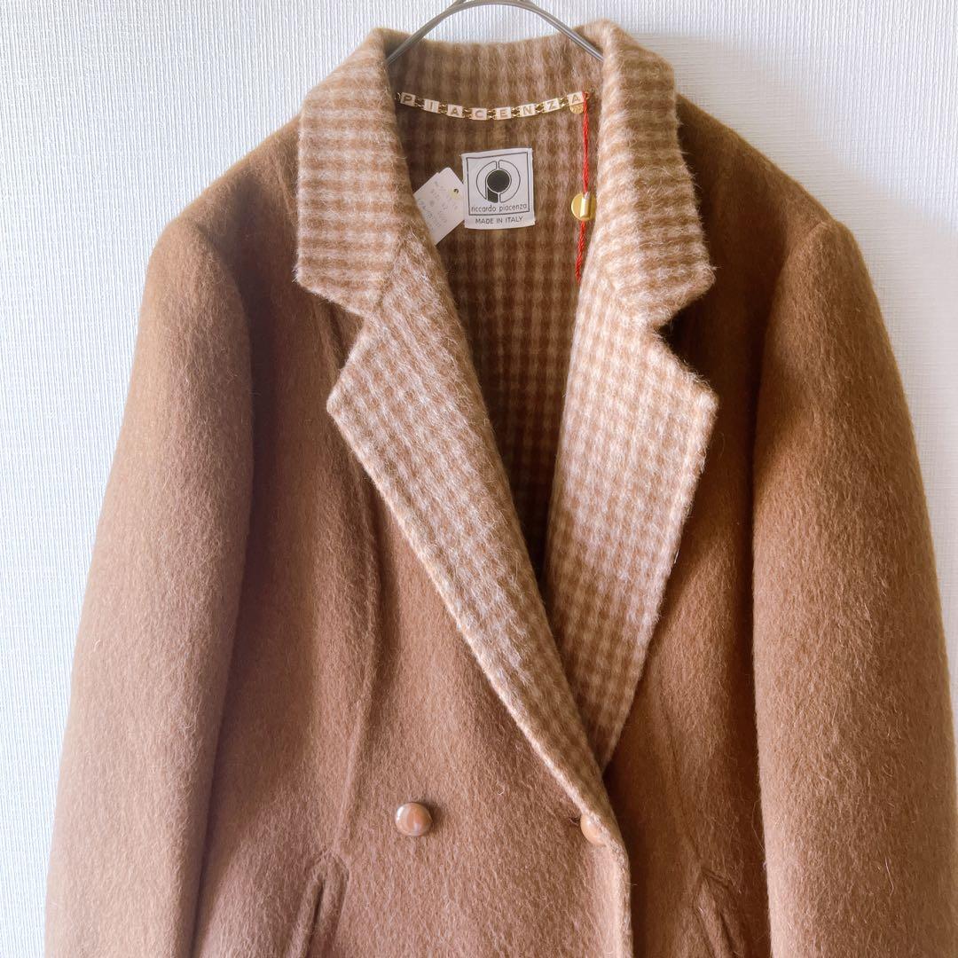 PIACENZA ピアチェンツァアルパカ　 Ａライン　ロングコート キャメル色