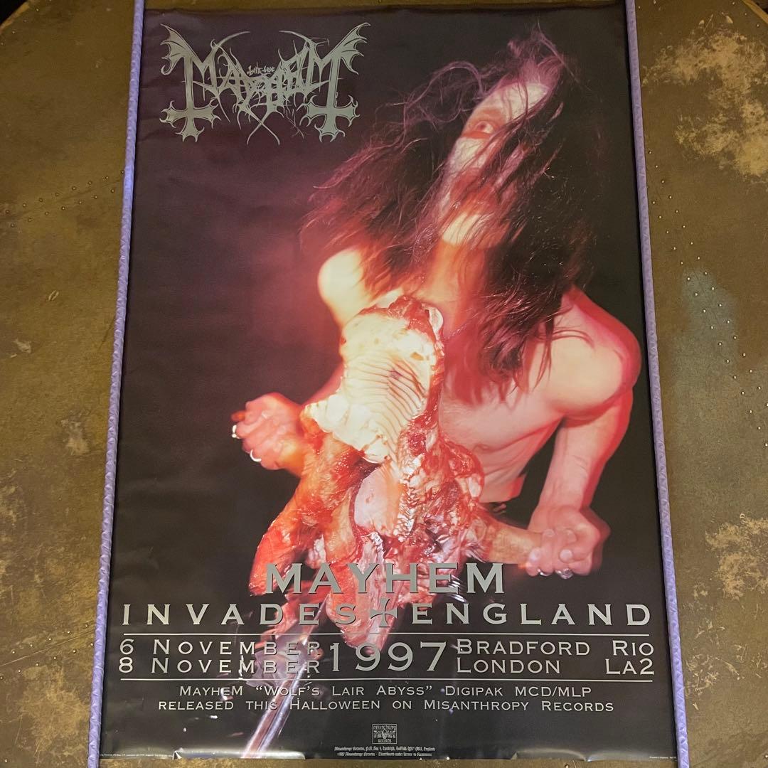 90s デッドストック mayhem 大判ポスター