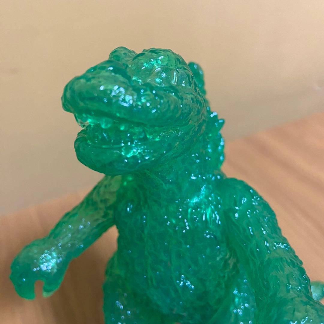 ポピー キングザウルス ゴジラ クリアー緑成型 ソフビ 5450