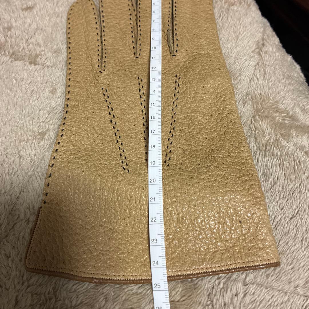 y*n様 希少！　Vintage ペッカリー　手縫い　手袋　ベージュ
