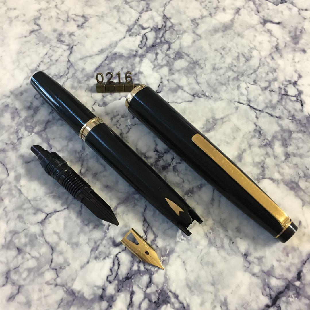 #0216 オーバーホール済み 万年筆 SAILOR ショート象嵌 21k