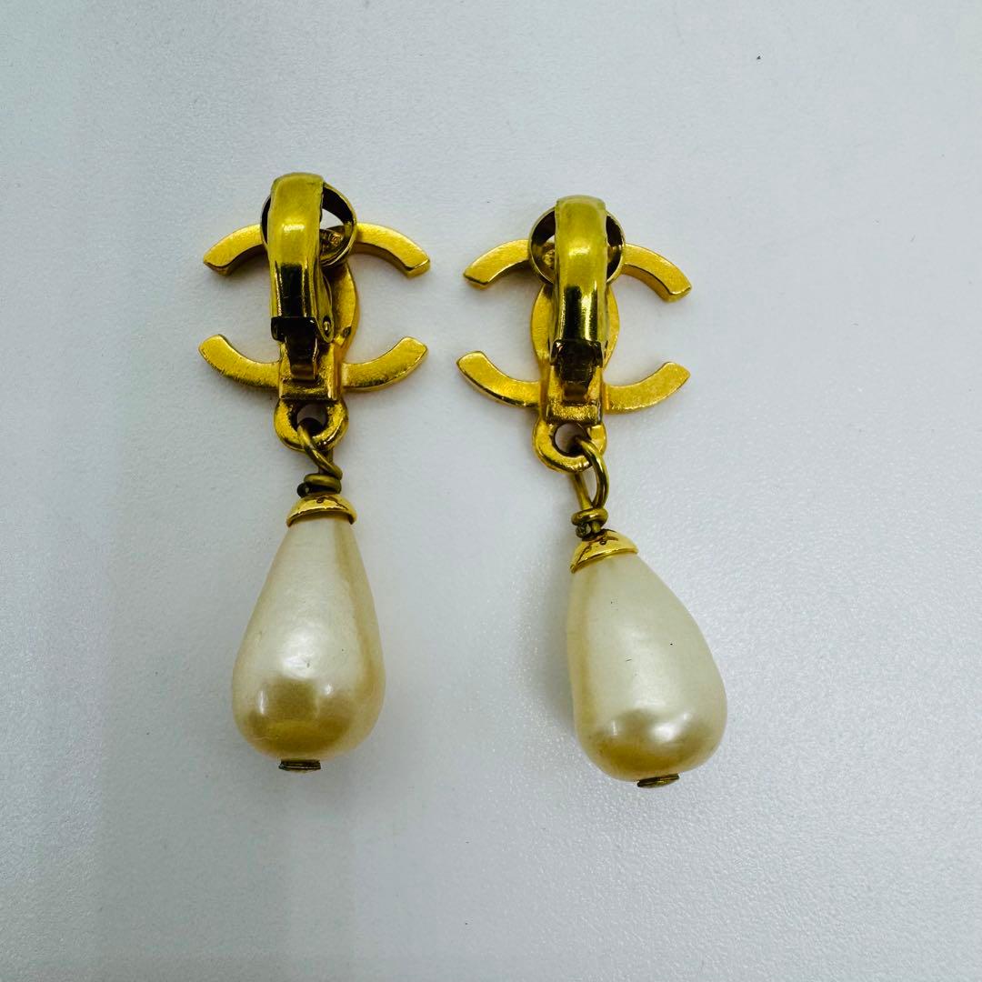 ✨CHANEL✨シャネル✨ココマーク✨フェイクパール✨ゴールド✨イヤリング✨