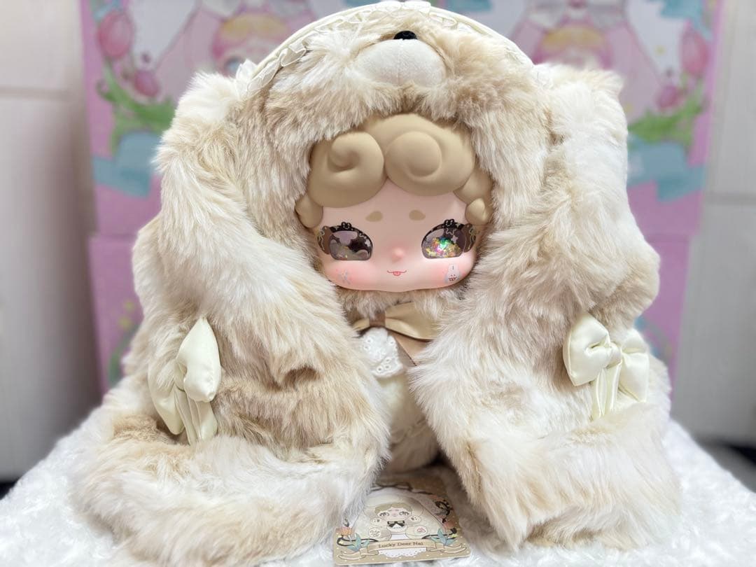 LuckyDeerNai おやすみウサギ600% マロンタルト（ライトブラウン）