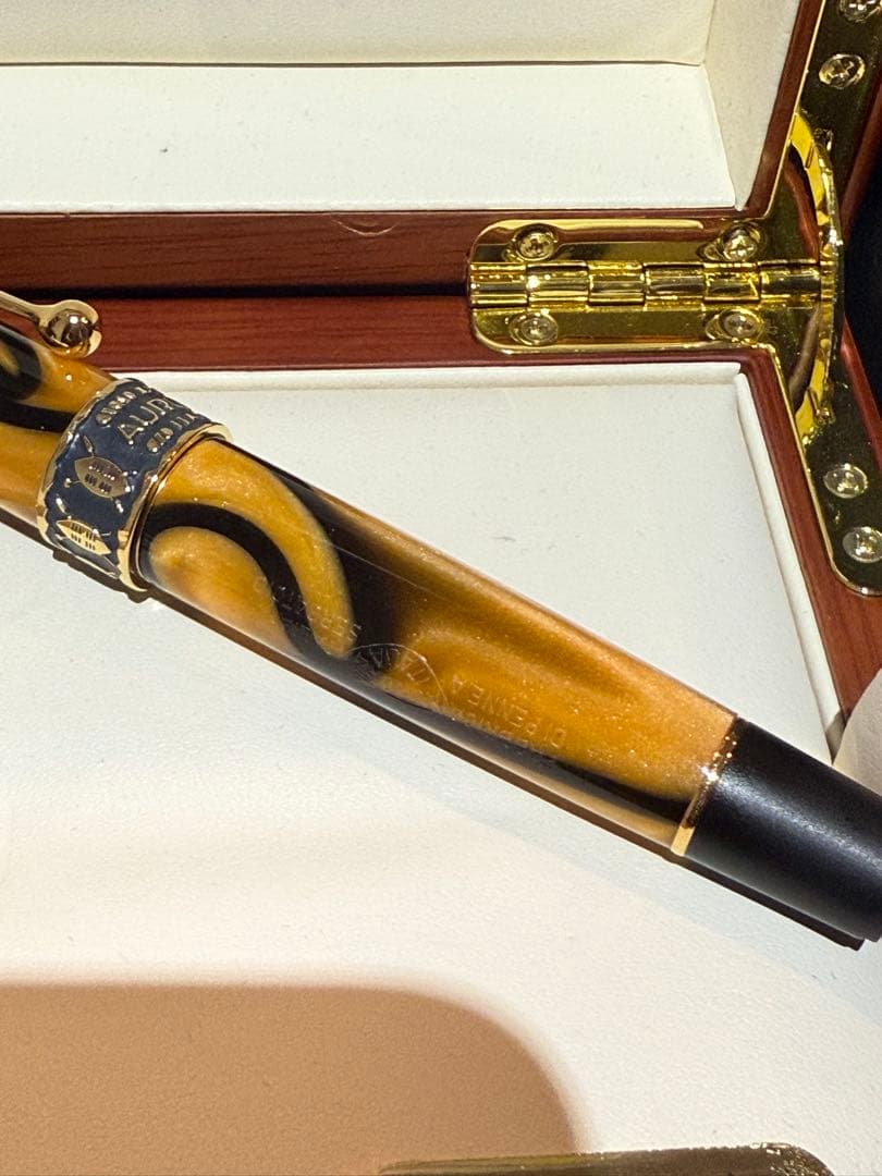 アウロラ万年筆　アフリカ　ef