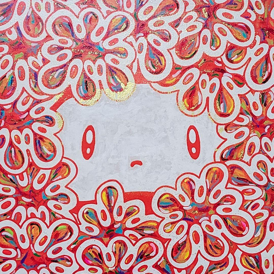 ★鈴木哲也★S4(333×333mm)アクリル原画1点物★送料無料#128