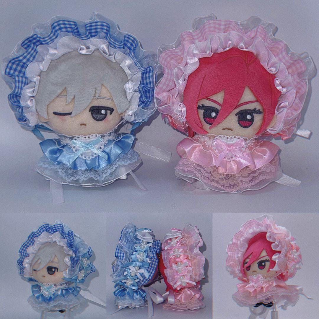 【ぴーくページ】ぬい服 ヘッドドレス ドレス　推し活 ハンドメイド