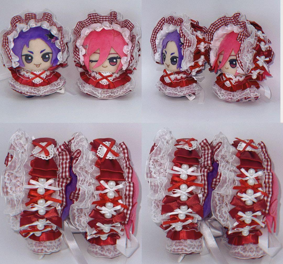 【ぴーくページ】ぬい服 ヘッドドレス ドレス　推し活 ハンドメイド