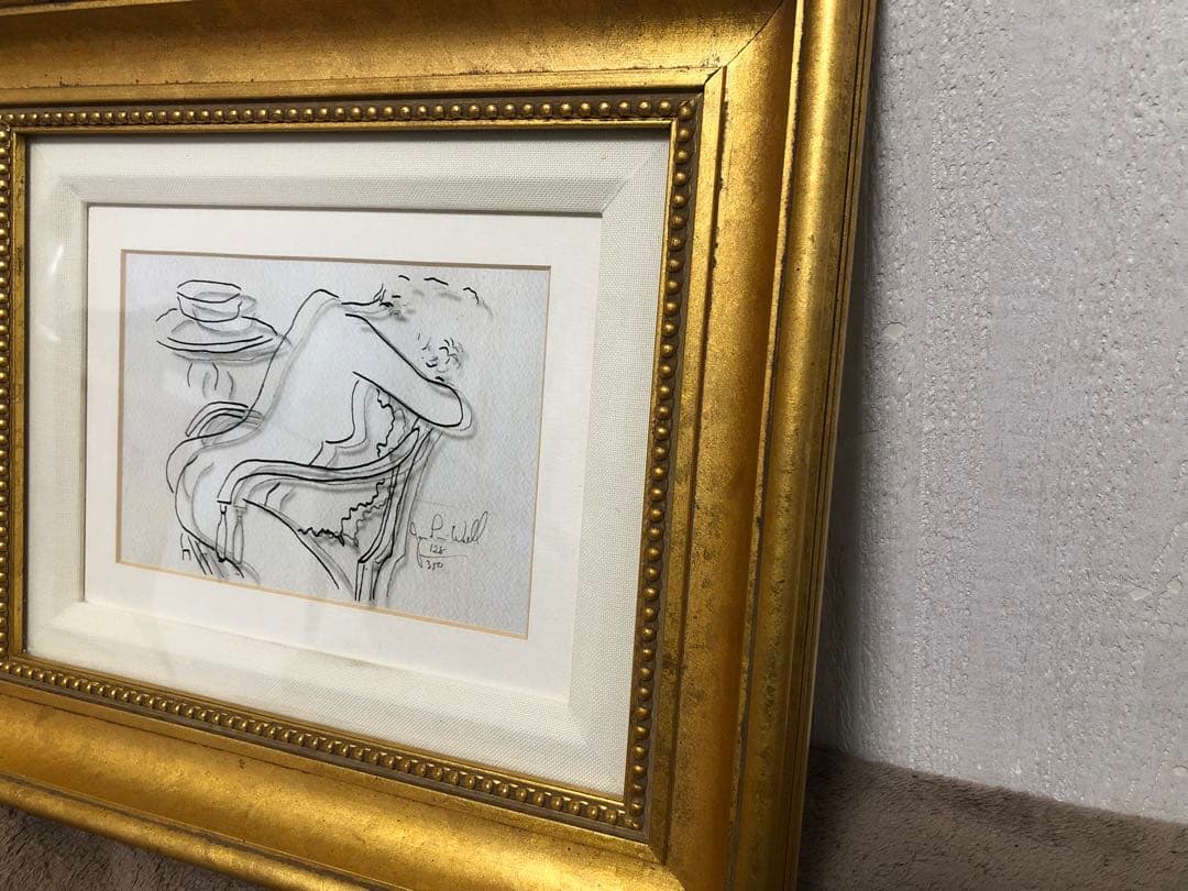 希少　真作　ジャンピエールウェイル　jean pierre weil 線画