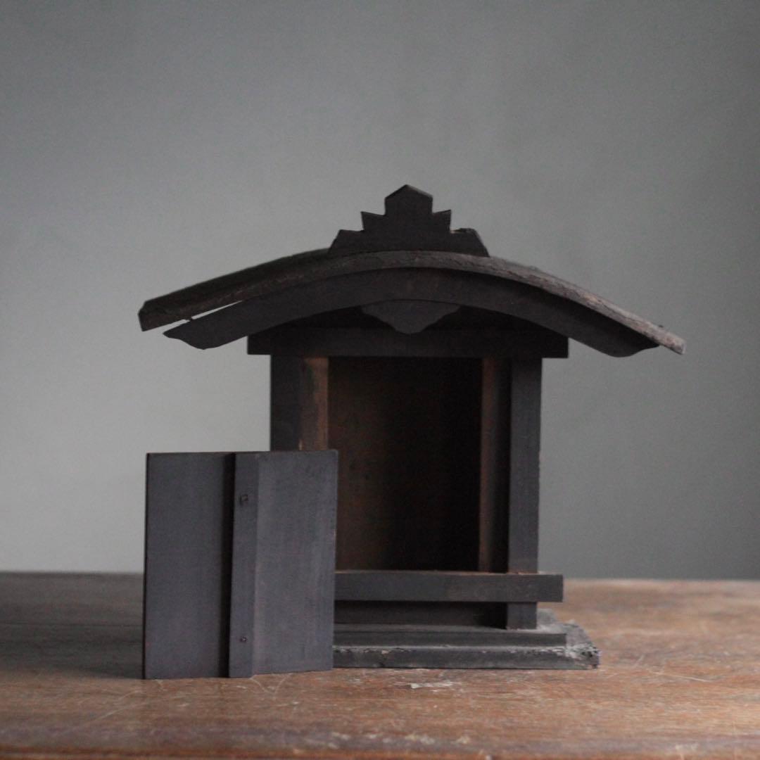 古い 木製 厨子 仏教美術 古美術 古道具 アンティーク オブジェ