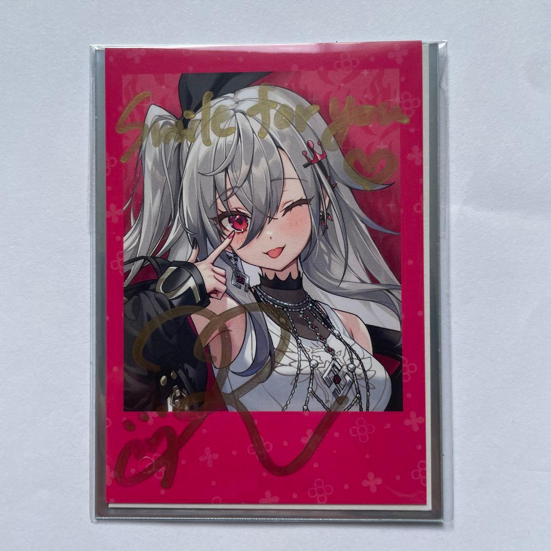 ホロライブ 直筆サイン 誕生日記念 ブロマイド カード 響咲リオナ