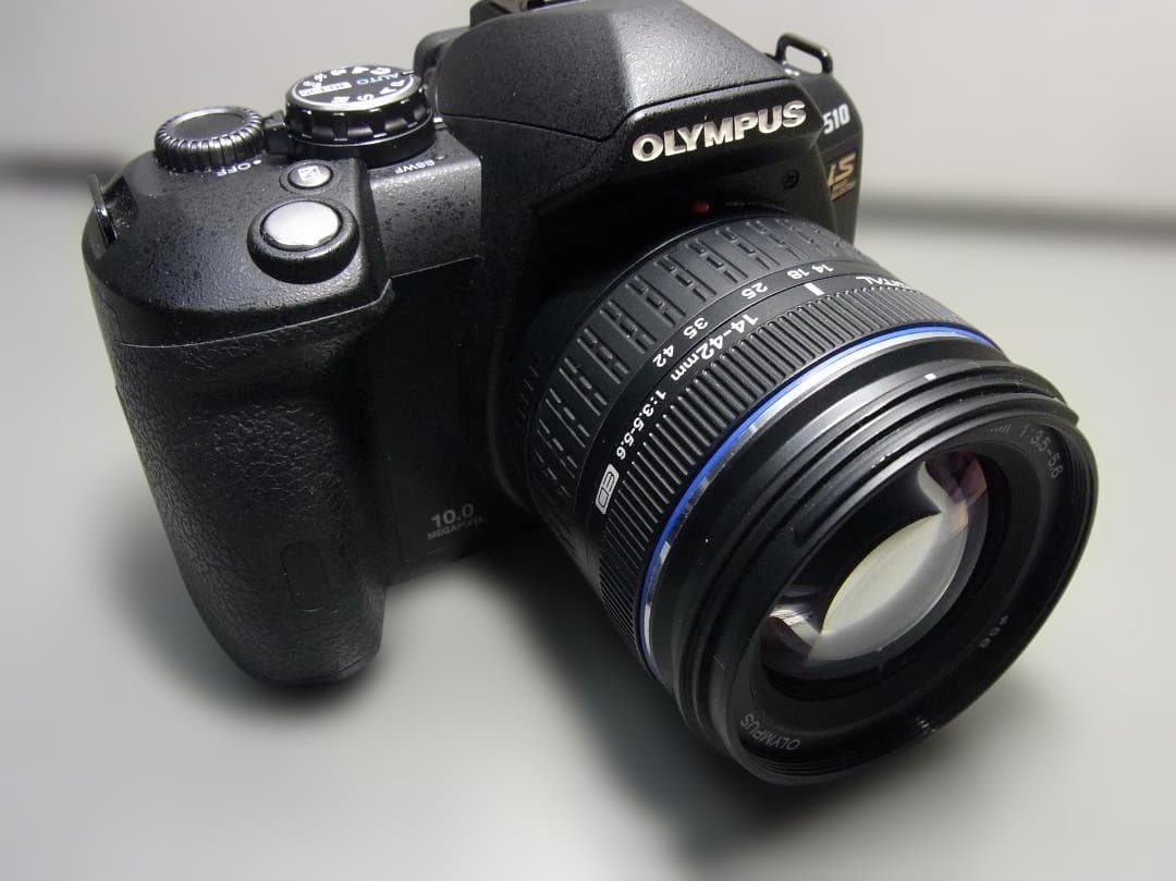 066　オリンパス E-510 カメラAF　電池　メモリーカード付　送料込み