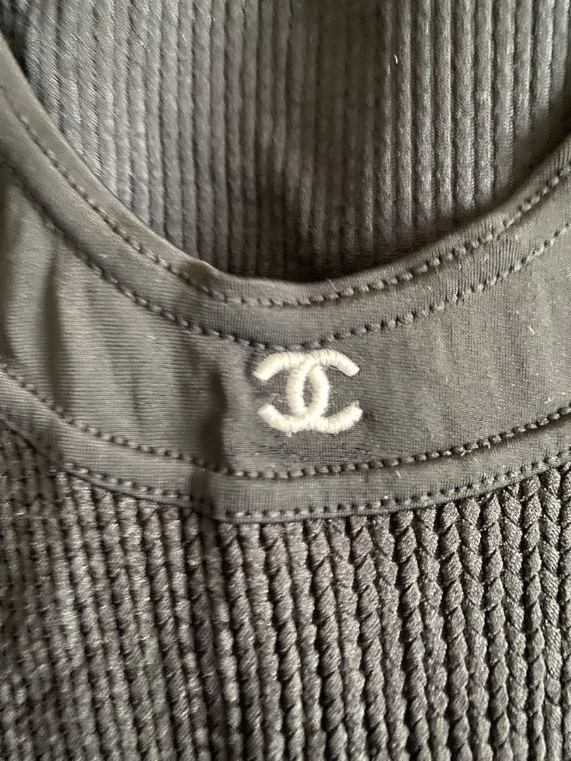 【CHANEL】SwimSuit 水着 38 BLACK