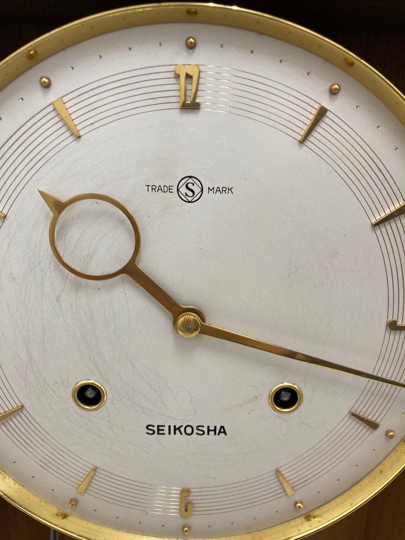 【昭和アンティーク✨】 SEIKOSHA 精工舎　クラシック時計 木製ビンテージ