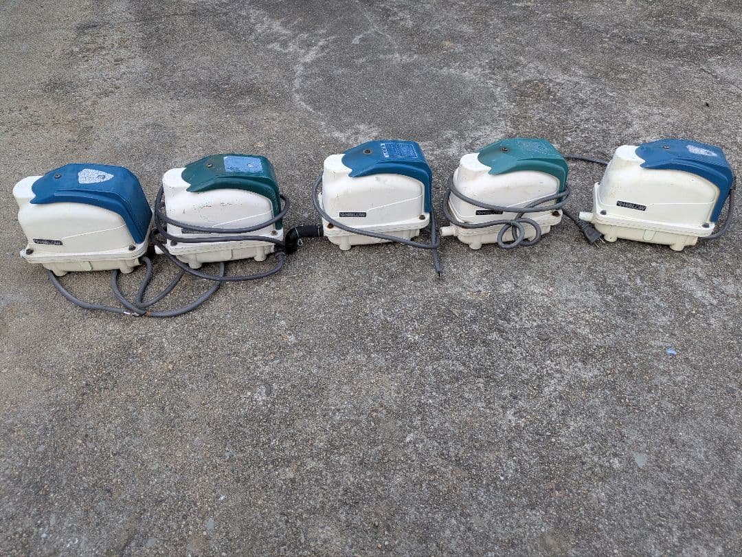 ジャンク①5台セット　 エアーポンプ テクノ高槻 XP-80 風量80L/min