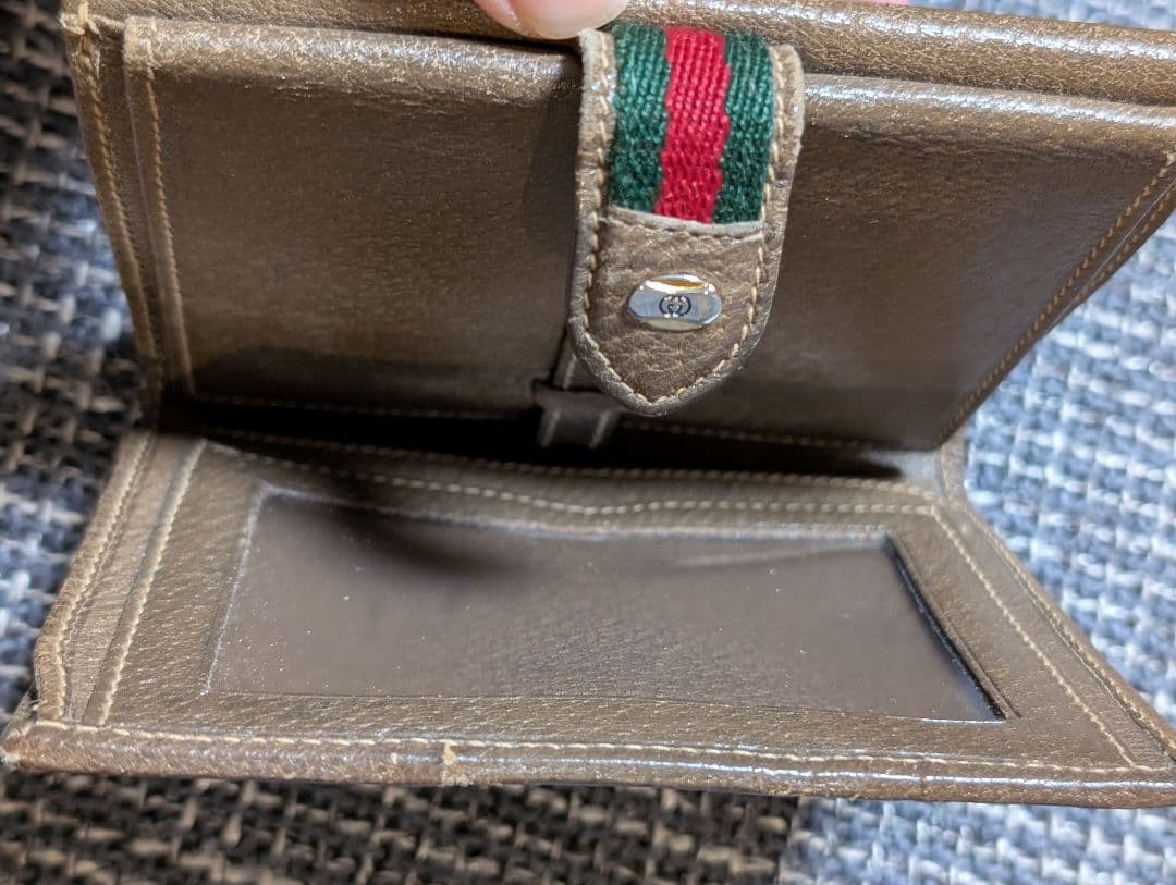 GUCCI 二つ折り財布 GGキャンバス ブラウン
