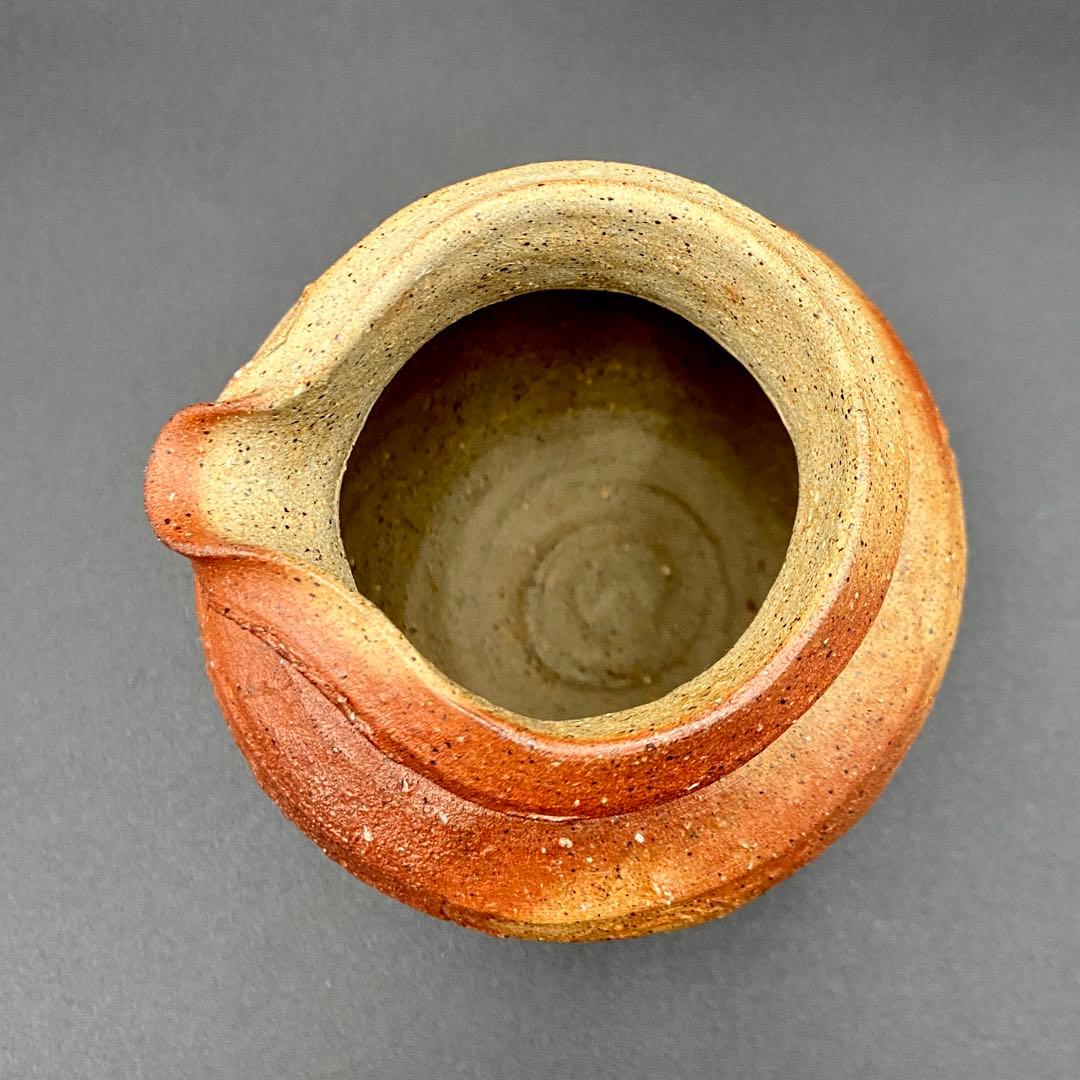 備前焼　細川敬弘　片口　酒器　日本酒小壺　徳利　酒つぎ　火襷　緋襷