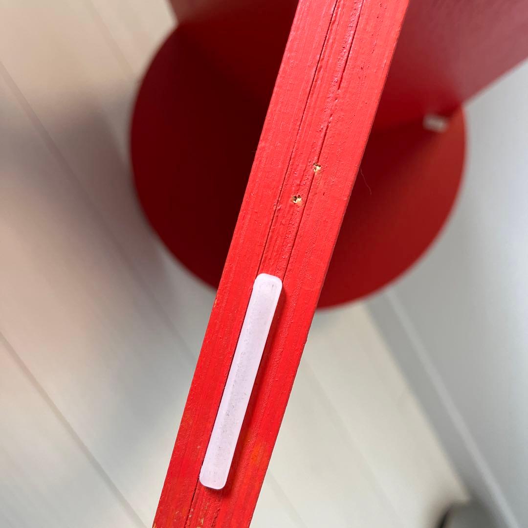 SLIT TABLE WOOD HIGH キャンディレッド