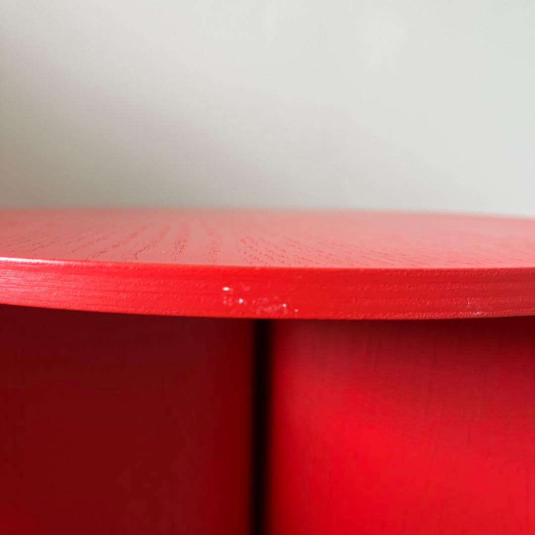 SLIT TABLE WOOD HIGH キャンディレッド