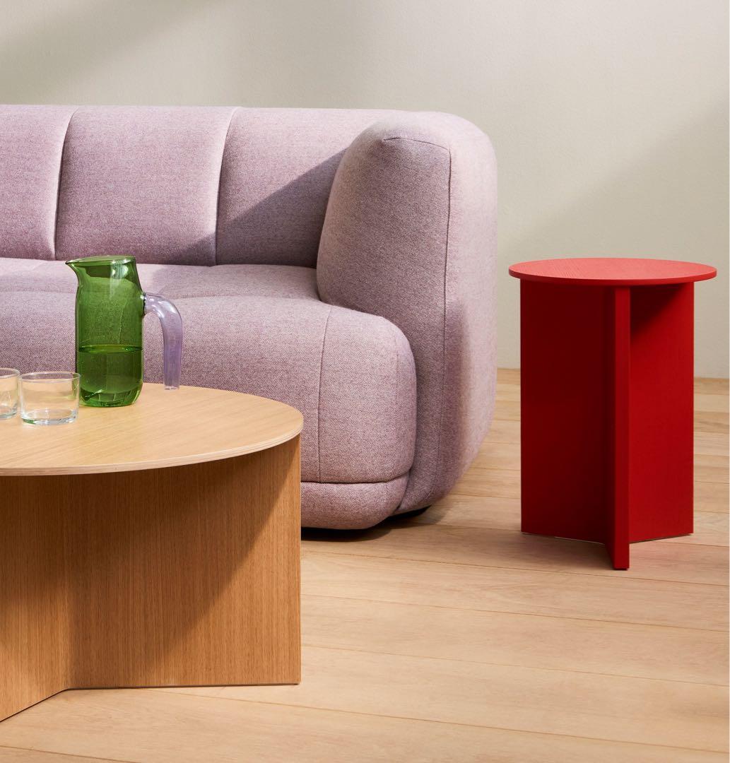 SLIT TABLE WOOD HIGH キャンディレッド