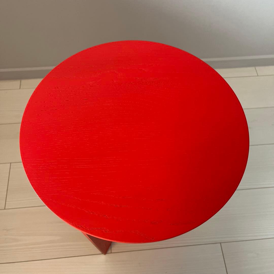 SLIT TABLE WOOD HIGH キャンディレッド