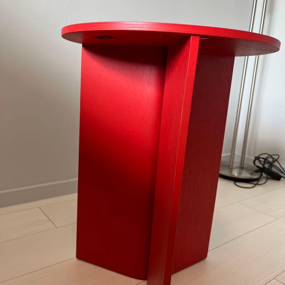 SLIT TABLE WOOD HIGH キャンディレッド