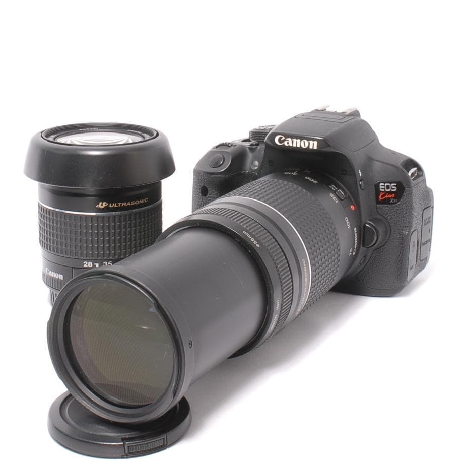 運動会の撮影に❤️Canon EOS Kiss x7i❤ダブルレンズ　望遠　一眼