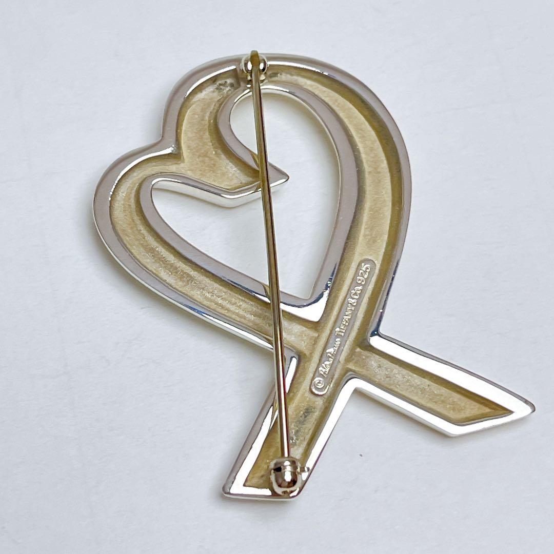 ティファニー　ラビングハート　ラージ　ブローチ　925