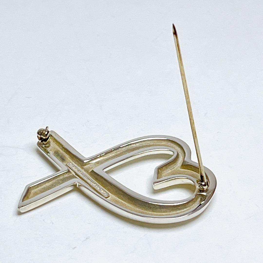 ティファニー　ラビングハート　ラージ　ブローチ　925