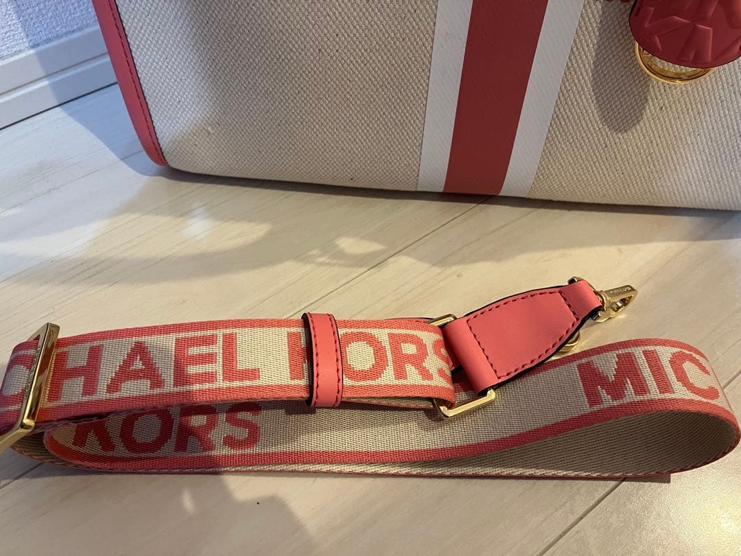 MICHAEL KORS トートバッグ ベージュ/ピンク
