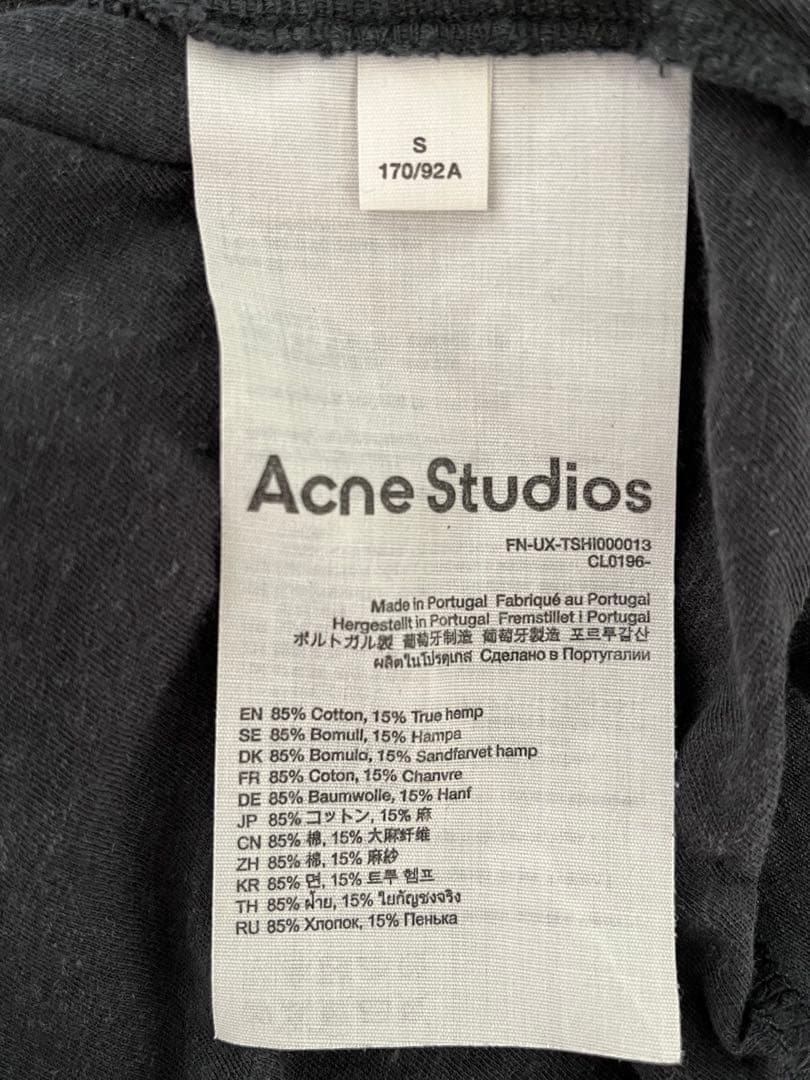 Acne Studios ブラック Tシャツ 1996