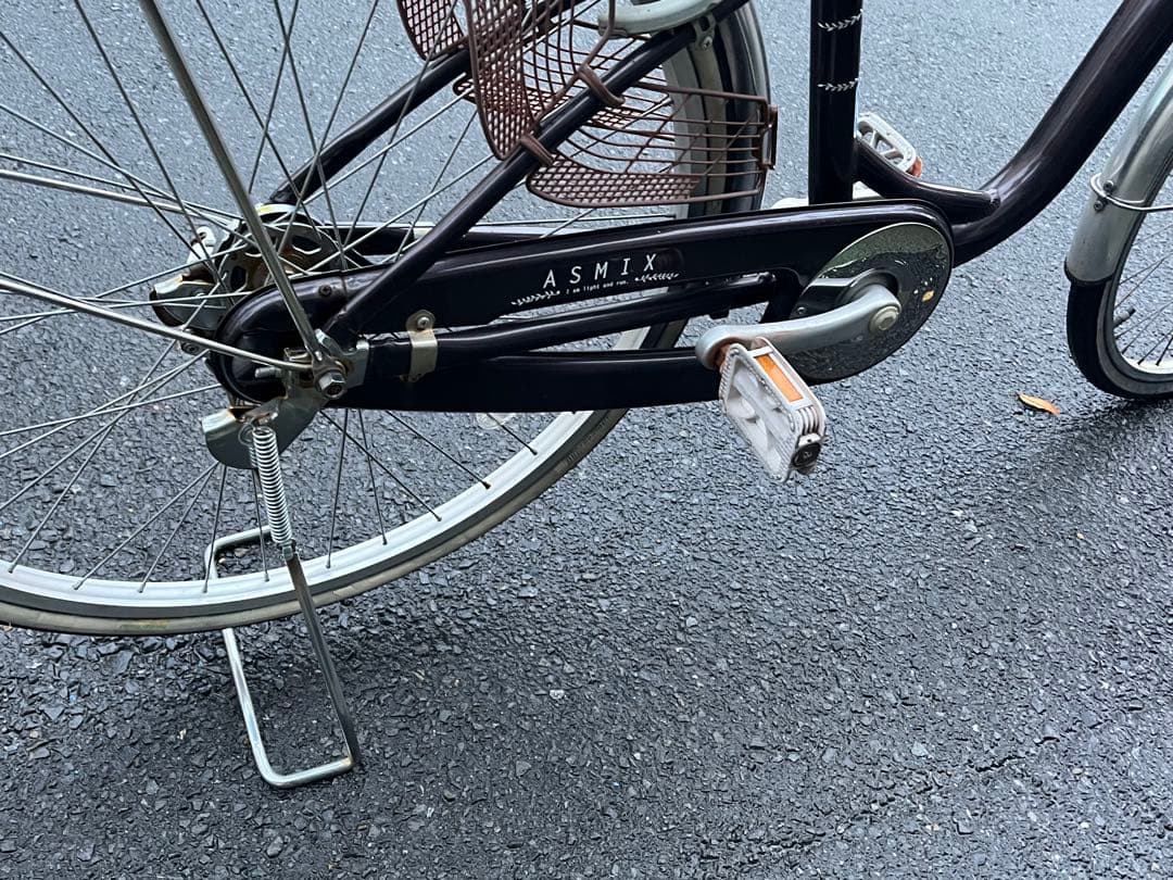 は*な様 中古LEDオートライト軽量アルミ自転車★26インチ★ブラウン★注※配達