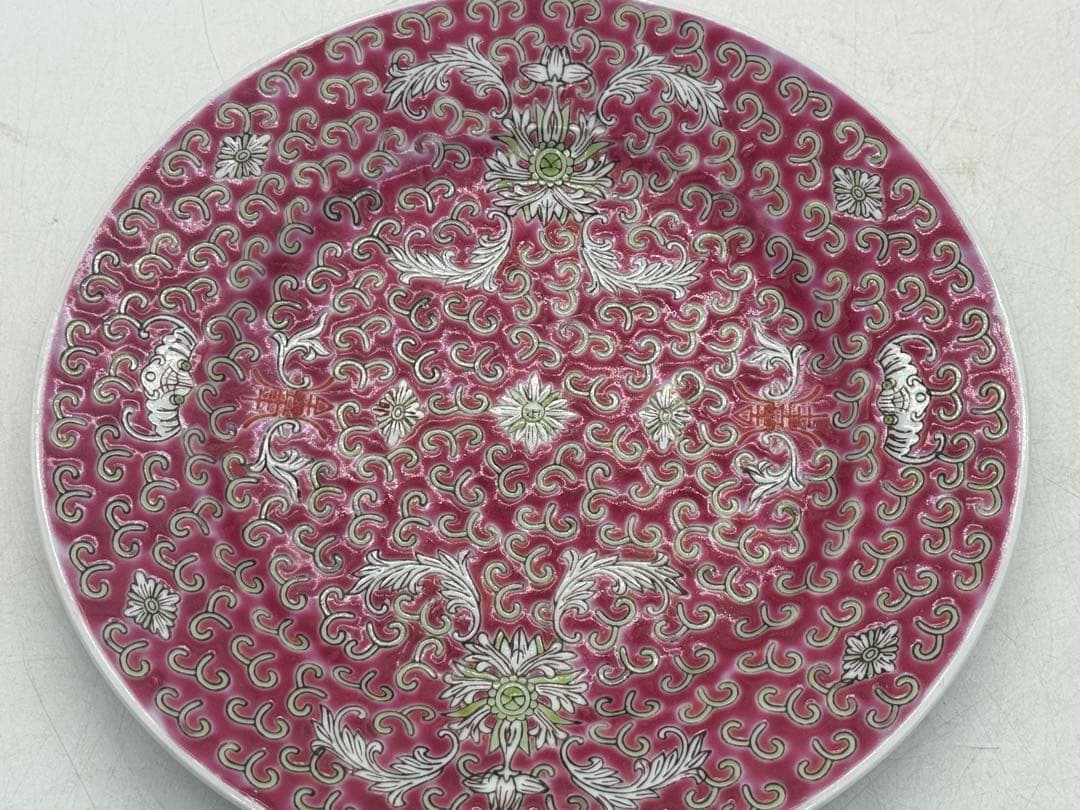 中国　景徳鎮　粉彩急須&お皿6点まとめ　送料込み251106