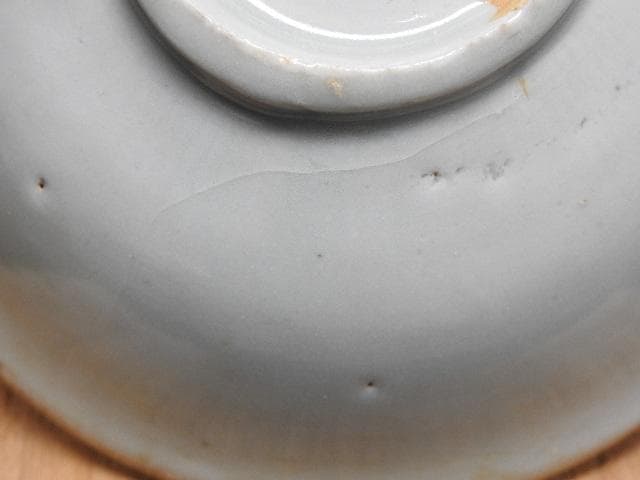 青磁平茶碗　清朝？　保存箱　MA379