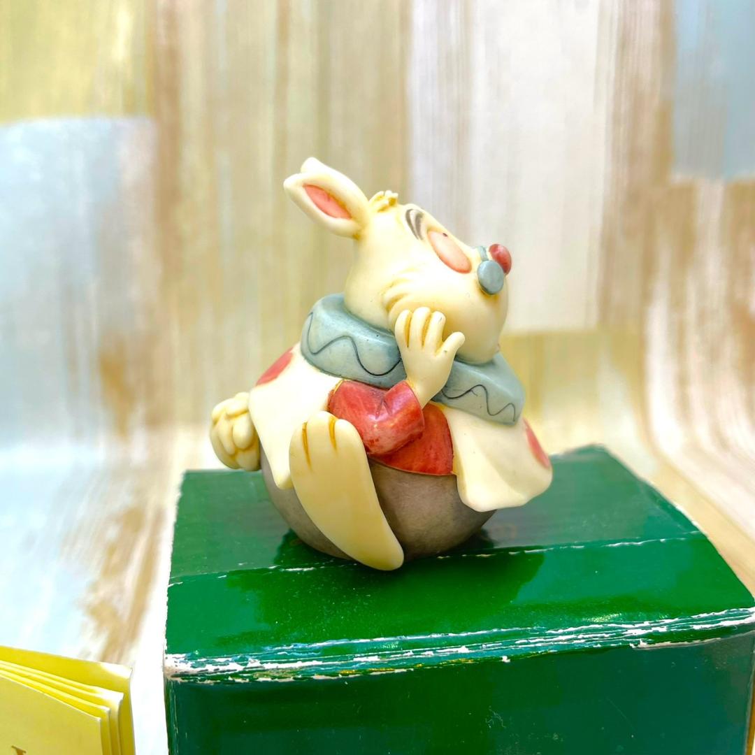 1500体限定 廃版★不思議の国のアリス 白うさぎ 白兎 小物入れ フィギュア