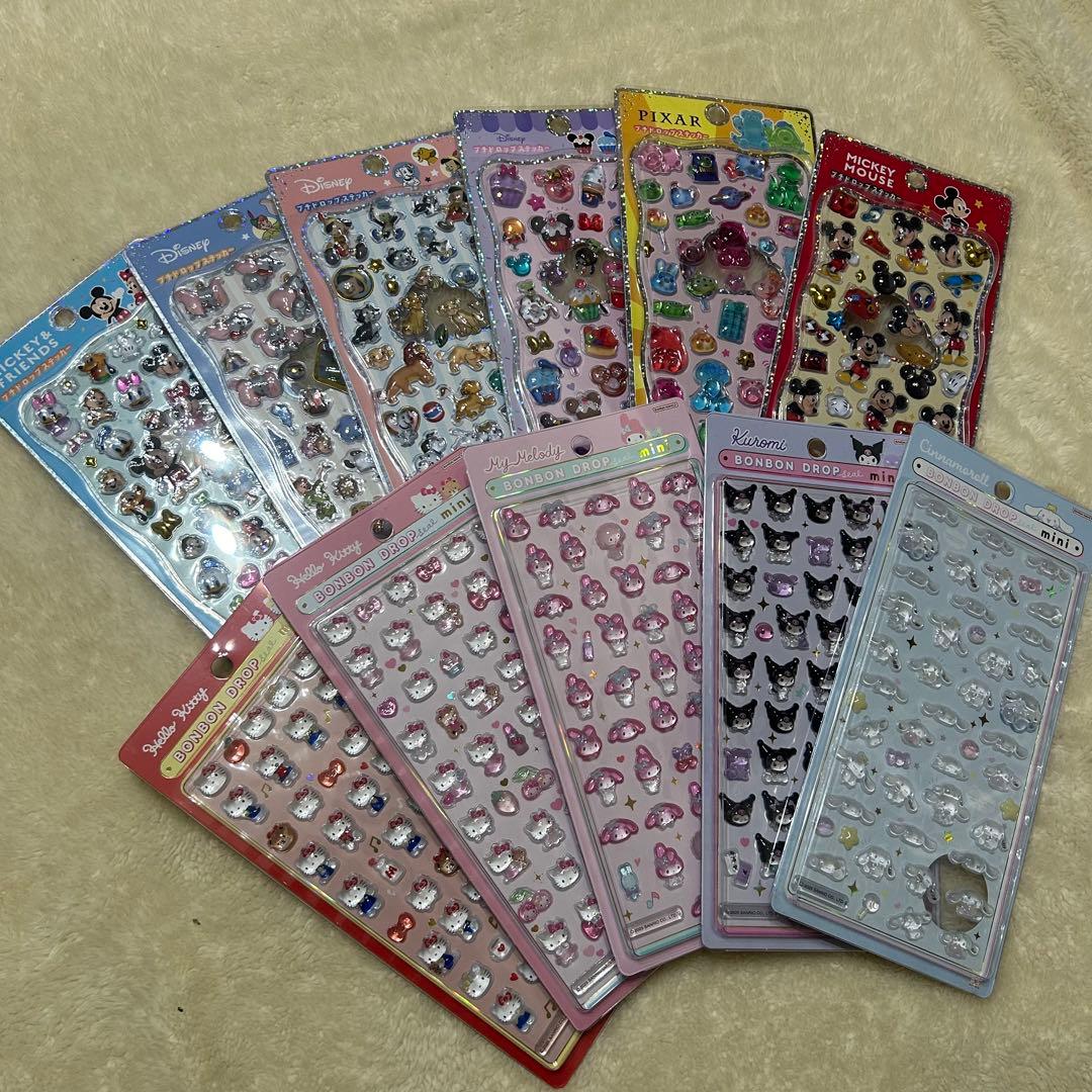 ディズニー プチドロップステッカー サンリオミニ　ボンボンドロップシール