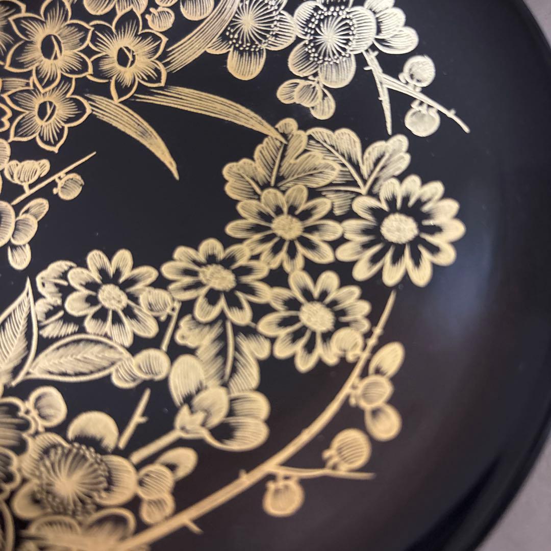 輪島塗　花詰　菓子皿　5枚