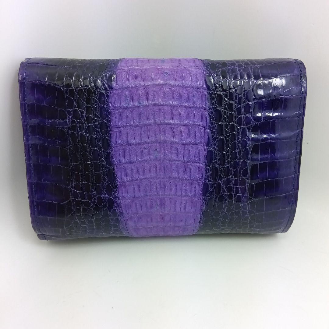 クロコダイル財布.紫（KAIYO）Singapore
