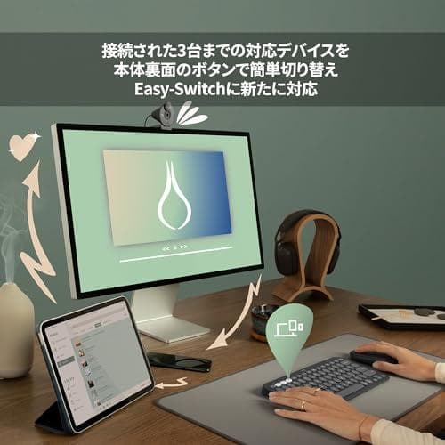 ロジクール ワイヤレスマウス PEBBLE MOUSE2 M350sGR 薄型m