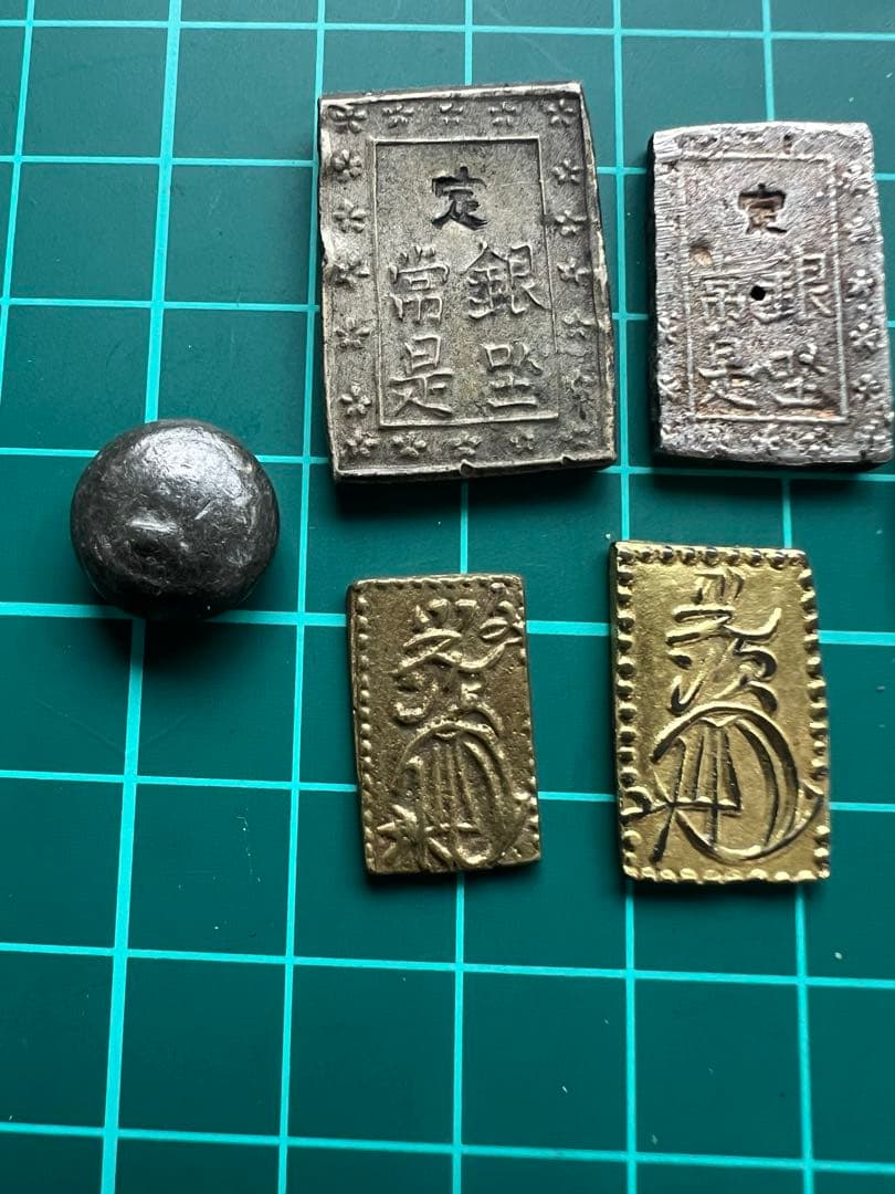 日本古金銀　日本絵銭　分金銀6枚まとめロット