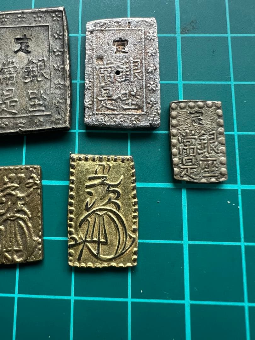 日本古金銀　日本絵銭　分金銀6枚まとめロット