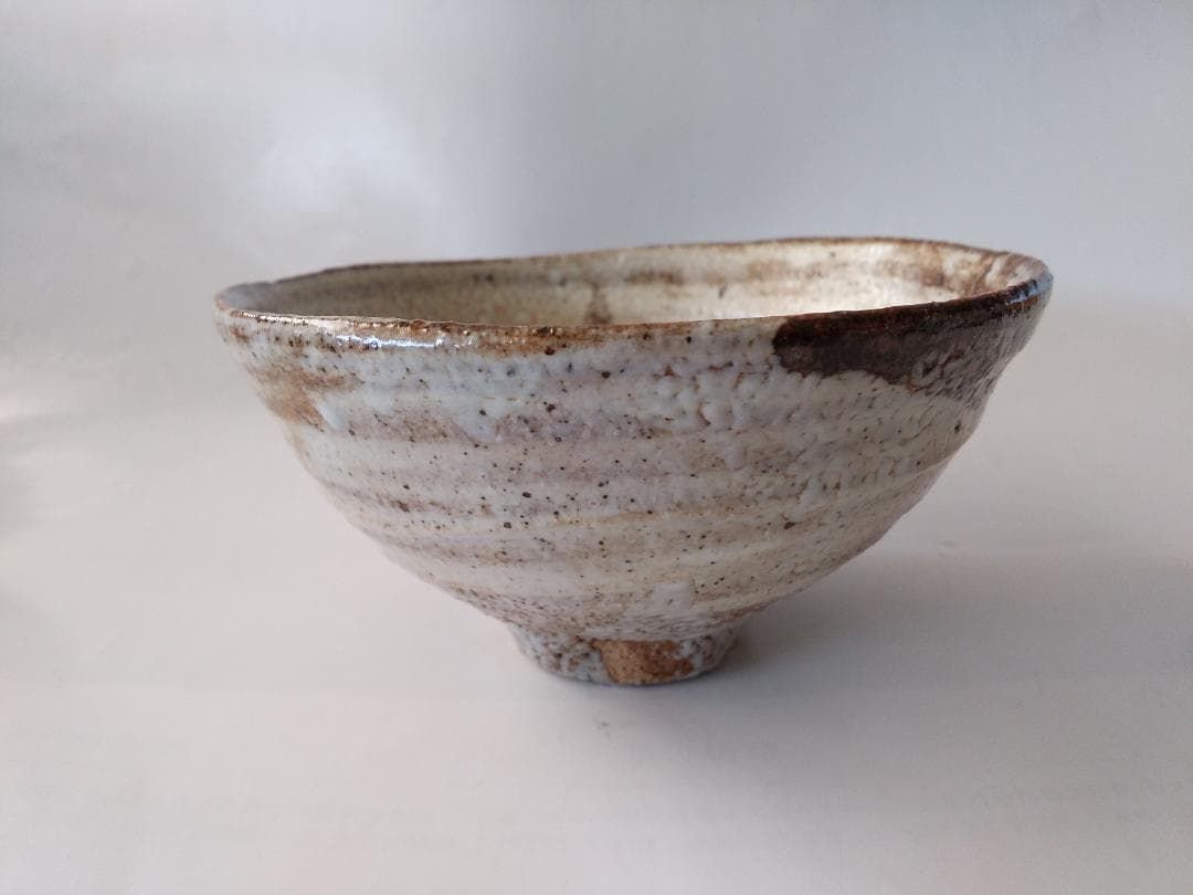 灰釉鉄彩茶碗 喜兵窯 猪飼祐一 作 茶碗 共箱 共布 栞 茶器 抹茶碗 新品