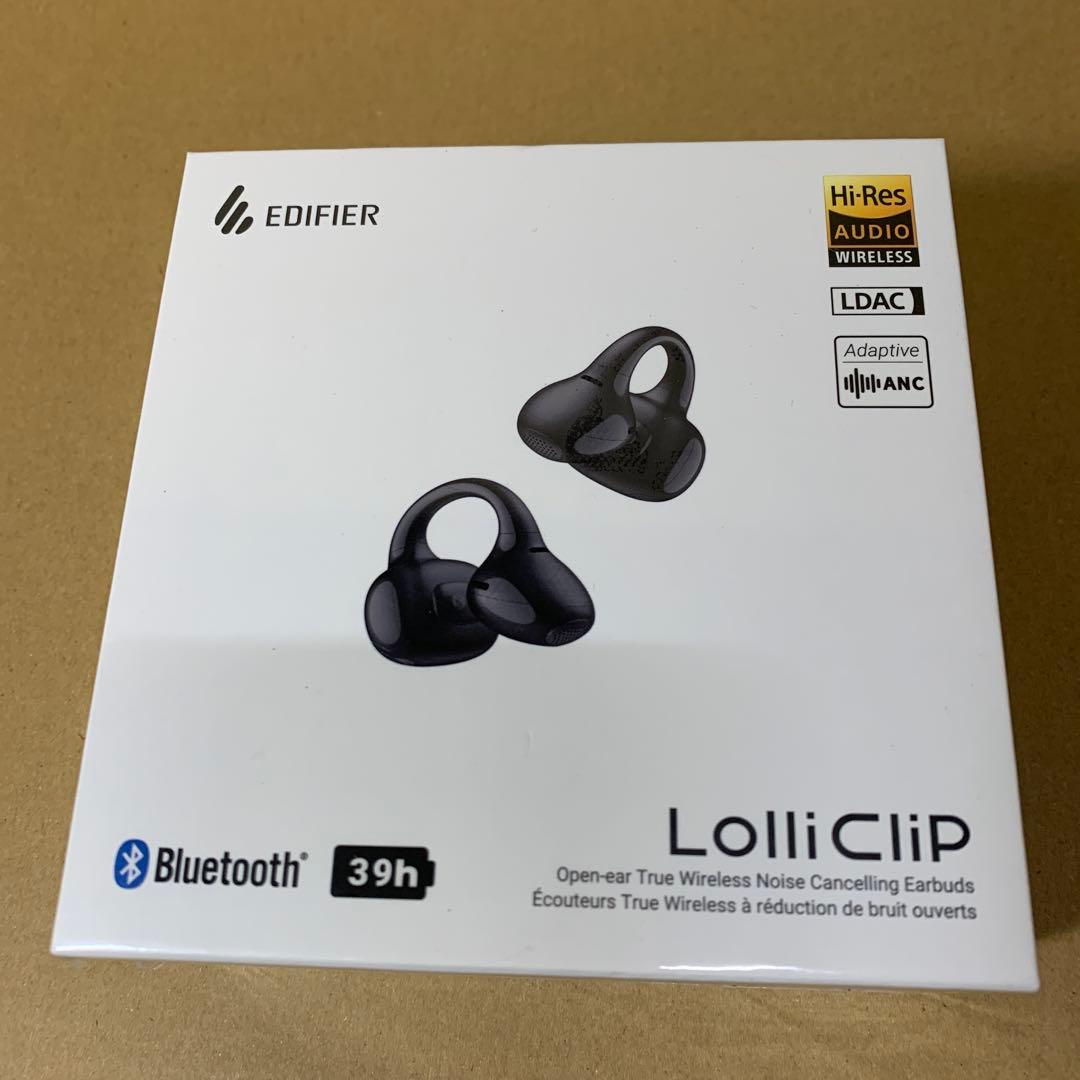 新品未開封　EDIFIER LolliClip オープンイヤーイヤホン　黒