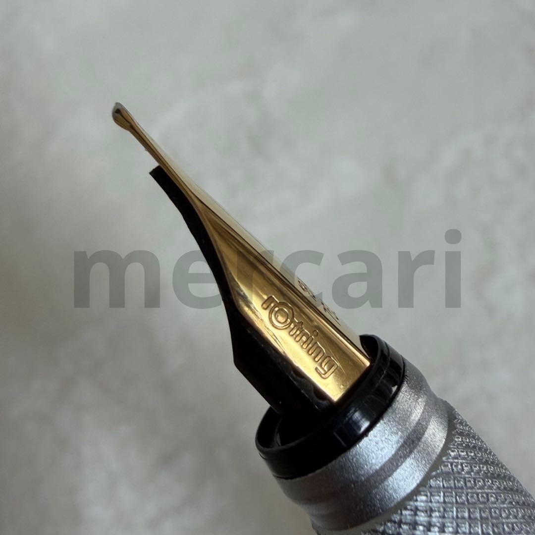 【貴重】ロットリング*600G万年筆*シルバーM-nib