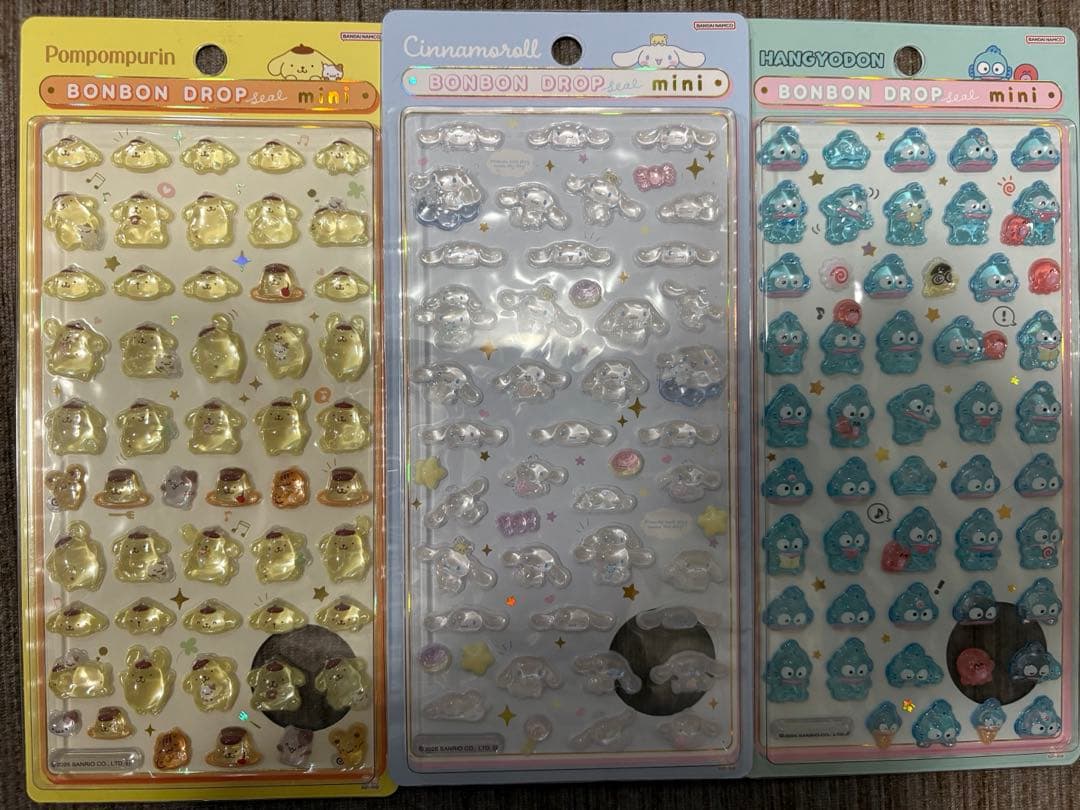 【正規品】サンリオ　ボンボンドロップシール　mini 7種
