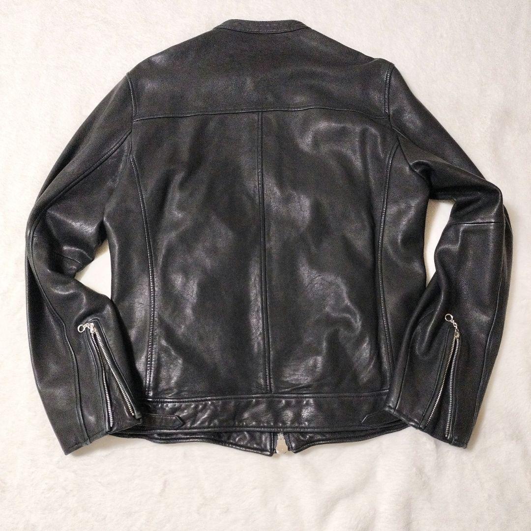 【人気モデル】アビレックス　XL　ラムレザー　シングルライダース　　ブラック