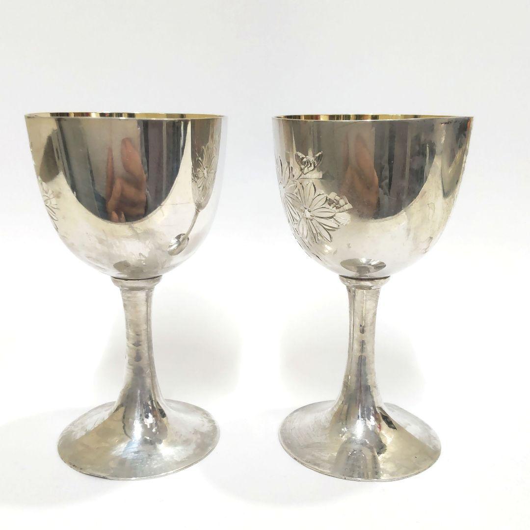 純銀　ワイングラス　杯　60.55ｇ　JJ227