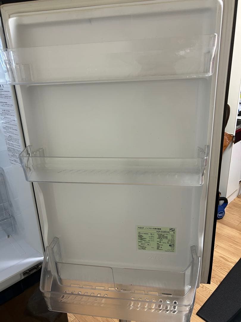 ブラック冷蔵庫 上下二段式(AQUA)