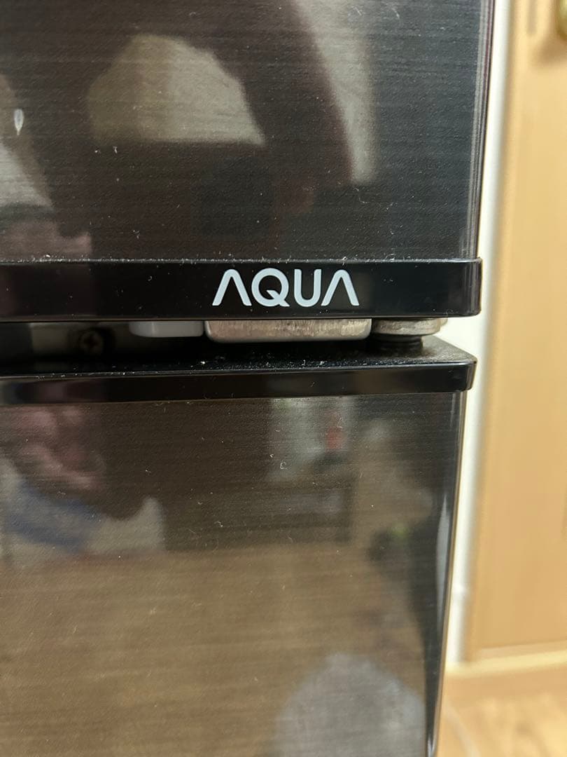 ブラック冷蔵庫 上下二段式(AQUA)